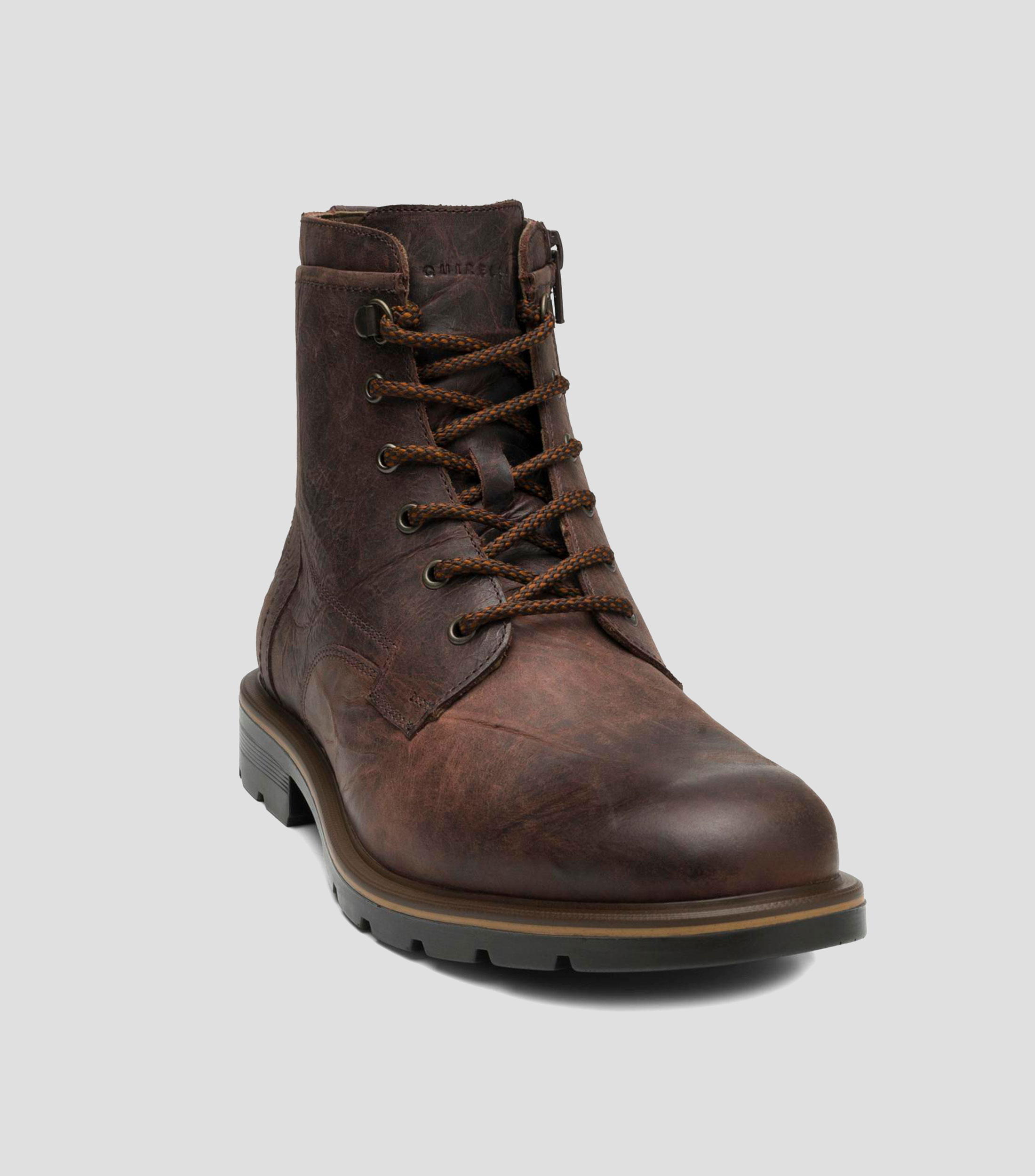 Botines casuales Oporto en piel con tacón bajo de media luna Hombre